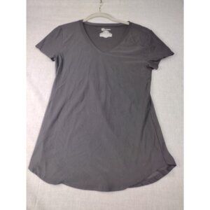 No Boundaries Women's Black V-Neck Short Sleeve Top Blouse Shirt Medium USED